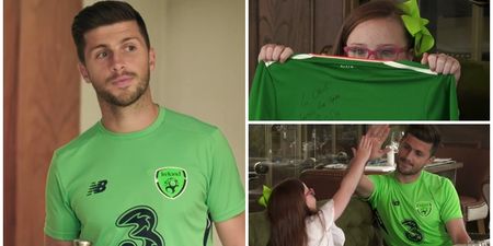 WATCH: Gentleman Shane Long makes young Irish fan’s day with special treat before Serbia game