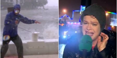 People were hugely worried about this American weatherman’s reports from Hurricane Irma