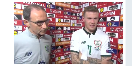WATCH: James McClean’s post-match interview tells you about Ireland’s desire to get to the World Cup