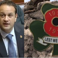 Senator explains why he gave a ‘shamrock poppy’ to Taoiseach Leo Varadkar