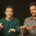 Dave Franco shows James Franco how to play the really strange game of ‘FINGERS’
