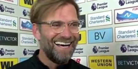 Jurgen Klopp laughs in reporter’s face in very spiky post-match interview