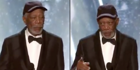 Morgan Freeman calls out ‘heckler’ during SAG Awards acceptance speech