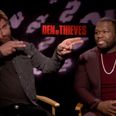 EXCLUSIVE: Gerard Butler and 50 Cent talk Den Of Thieves, P.S. I Love You and who is the best shot