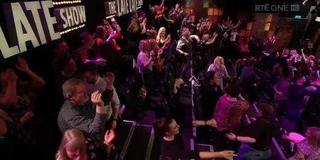 Forget the guests, everyone is talking about The Late Late Show’s Valentine’s Day audience