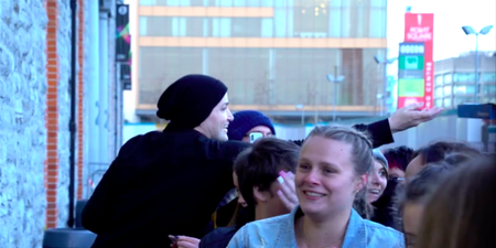The Script surprised fans with free pizza outside their 3Arena gig on Friday