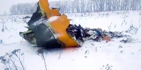 First footage from Russian jet crash site has emerged online