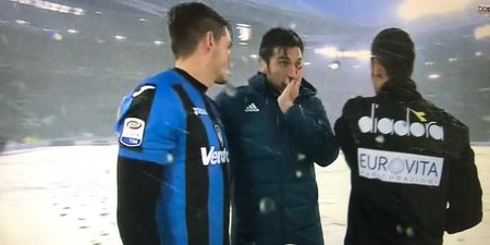 PICS: Incoming weather front already causing havoc as Juventus match postponed due to blizzard