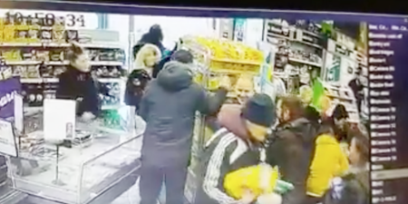CCTV footage of a bread delivery in a Dublin shop is like something out of a survival movie