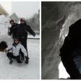 PICS: Group of friends in County Meath have built an igloo with a fully stocked bar