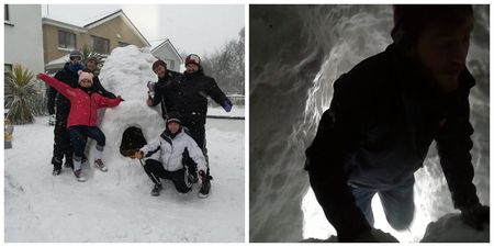 PICS: Group of friends in County Meath have built an igloo with a fully stocked bar