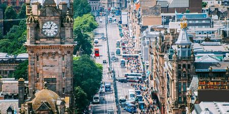 The queue for an Irish bar in Edinburgh on St. Patrick’s morning is just ridiculous