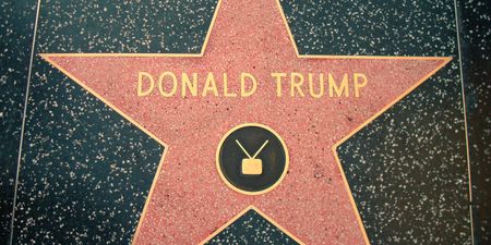 Donald Trump’s star on the Hollywood Walk of Fame has been smashed by a pick axe