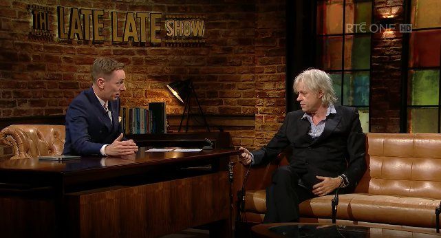 Late Late Show Bob Geldof