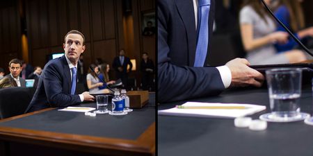 Zoomed-in photograph shows Mark Zuckerberg’s secret notes for congressional hearing