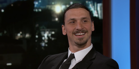 Zlatan’s appearance on Jimmy Kimmel drew an incredible reaction from the audience, and we can see why
