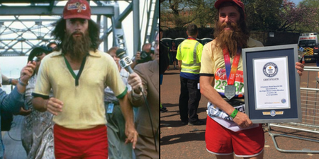 Marathon world record broken by guy dressed as Forrest Gump