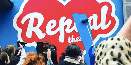 Protest held over removal of Maser Repeal mural from Project Arts Centre