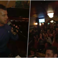 Nigel Owens brought the house down during a sing-song in a Dublin pub at the weekend