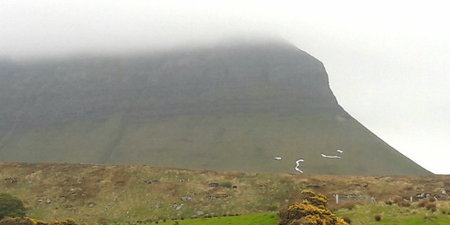 The massive ‘NO’ sign on Ben Bulben has been removed