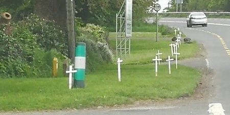 Pro-life group behind Ben Bulben ‘No’ sign spark anger in Donegal by erecting white crosses