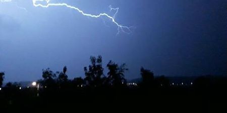 WATCH: Huge lightning storm over south of Ireland has resulted in massive flight disruptions