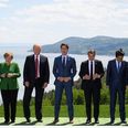 This incredible photo from the G7 summit perfectly sums up Donald Trump and world politics