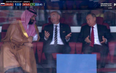 Forget the opening game, Vladimir Putin in his private box stole the show