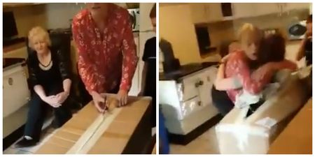 WATCH: Irish mammy and granny react hilariously to a surprise visitor