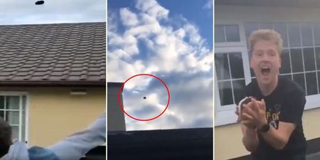 WATCH: Mayo lad catches a burger, thrown over a house, between two buns, and it’s as amazing as it sounds
