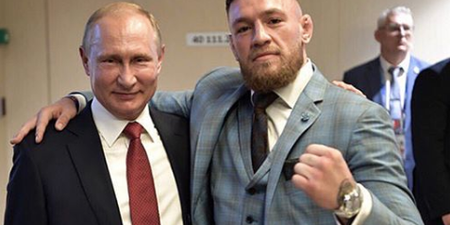 Conor McGregor met Vladimir Putin at the World Cup final and his comments are very controversial