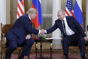 WATCH: Donald Trump meets Vladimir Putin