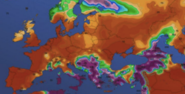 Europe record weather