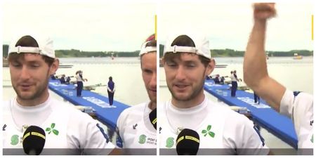 WATCH: O’Donovan Brothers give fantastic shout-out to Irish hockey team during post-race interview