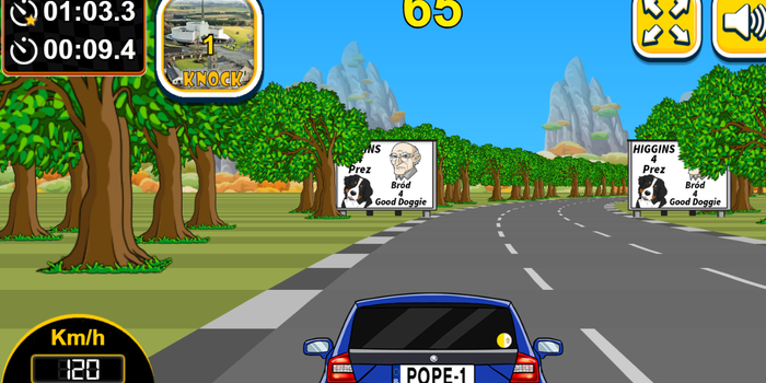 pope video game
