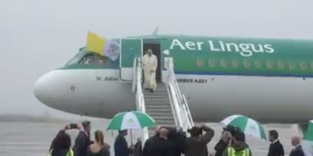 Here’s why Pope Francis will be leaving Ireland on an Aer Lingus plane