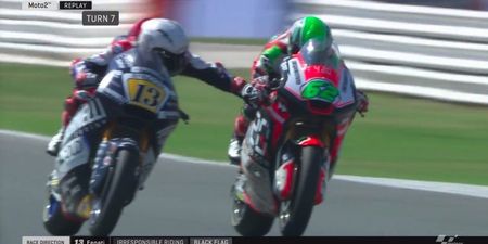 Calls to ban Moto2 driver entirely after he pulls opponent’s brake at 140mph