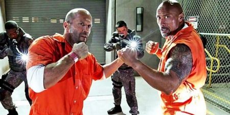The Rock has shared the first behind-the-scenes image from the Fast & Furious spin-off movie