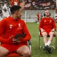 WATCH: Jordan Henderson casually tells film crew member that his wife has gone into labour