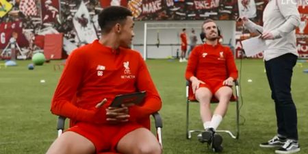 WATCH: Jordan Henderson casually tells film crew member that his wife has gone into labour