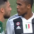 WATCH: Footage has emerged of footballer Douglas Costa spitting in another player’s mouth