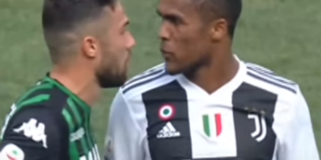 WATCH: Footage has emerged of footballer Douglas Costa spitting in another player’s mouth
