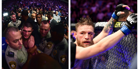 WATCH: New footage of the crazy scenes which unfolded at the end of McGregor/Khabib