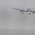 WATCH: Startling footage of a plane forced to land sideways by Storm Callum