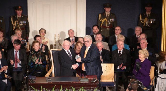 President Michael D Higgins inauguration Dublin Castle November 2018