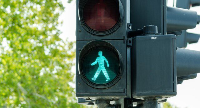 Dublin city council green man road crossing