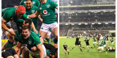 WATCH: Jacob Stockdale’s superb try gets even better with this brilliant footage from the stands
