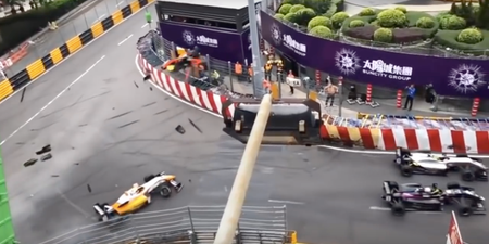 Formula 3 driver fractures spine after horrific crash during Macau Grand Prix