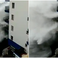 Scary footage shows waves destroying balconies on seafront in Tenerife