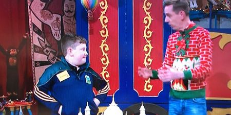 A kid named Cormac absolutely stole the show on the Late Late Toy Show